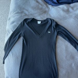 Black Lacoste sweater dress